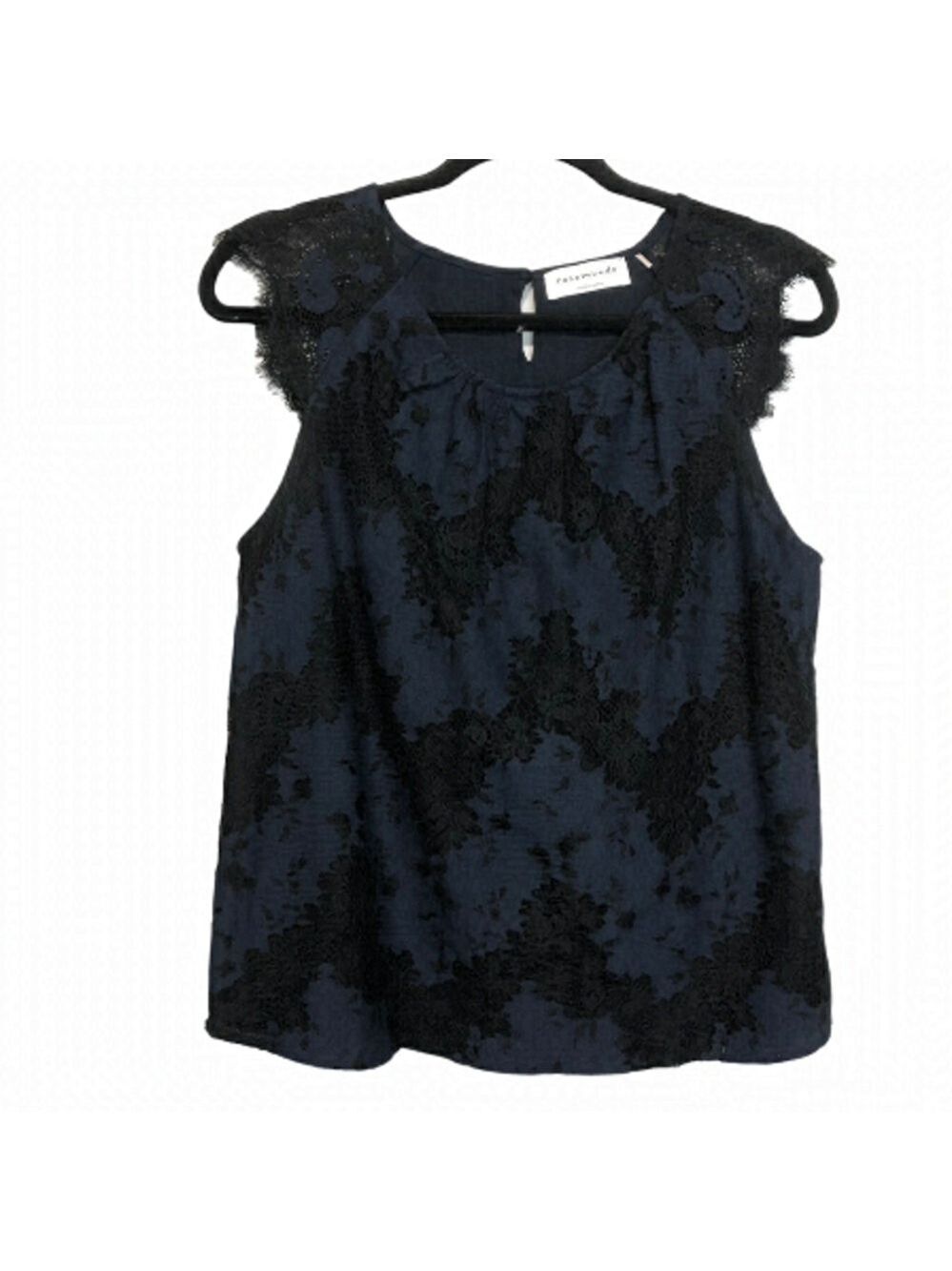 Rosemunde Flora Lace Cap Sleeve Blouse, size S (36)